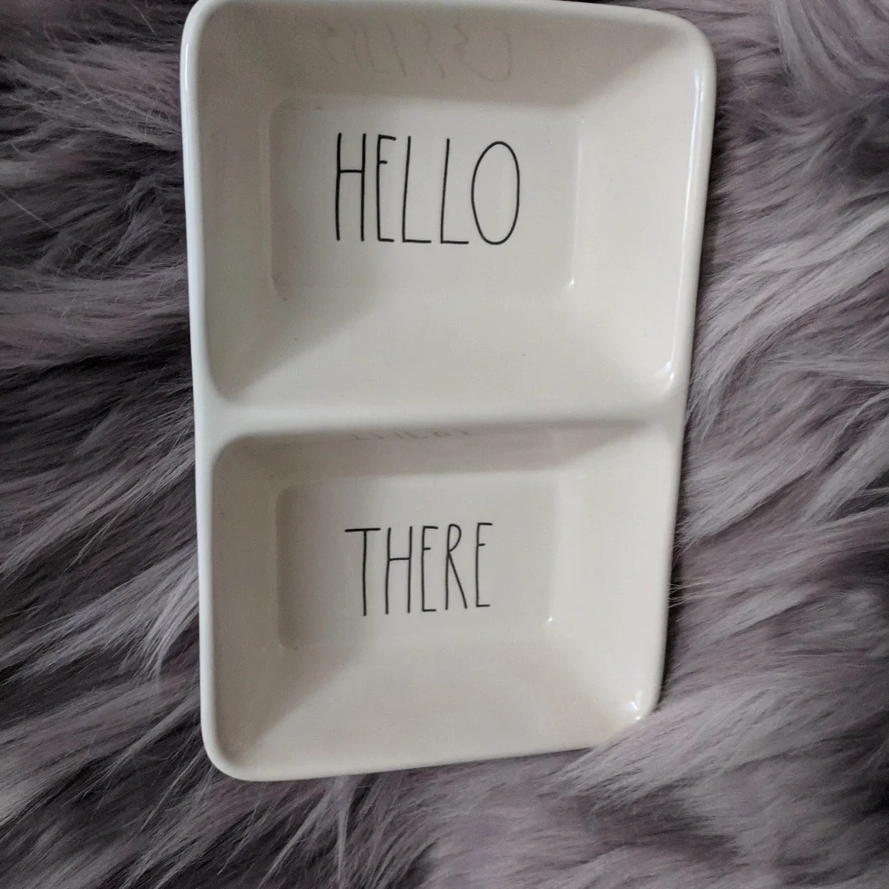 Rae Dunn Hello There Divided Tray